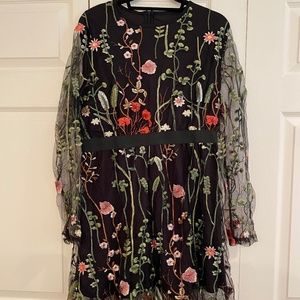Floral Embroidered Dress